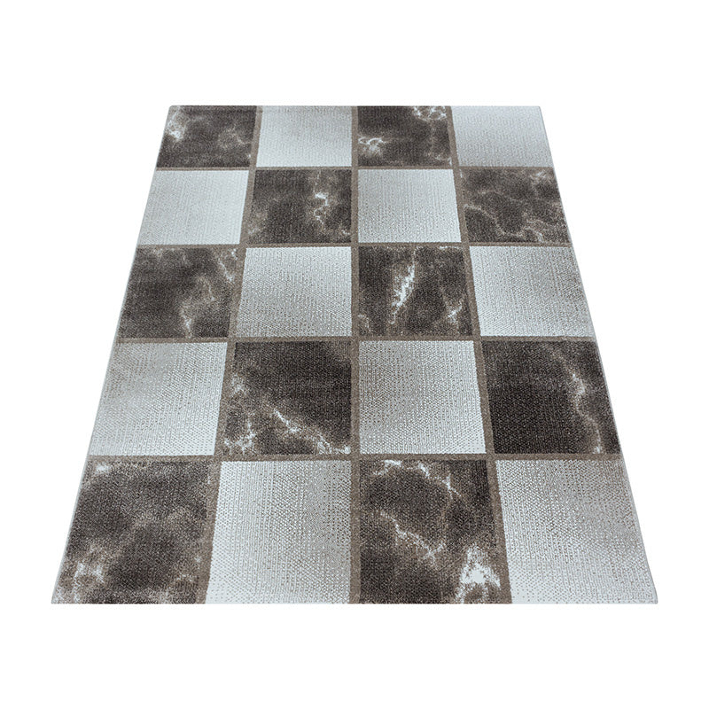 Modern floor rug - Optimism Box Taupe/Grey