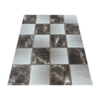 Modern floor rug - Optimism Box Taupe/Grey