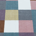 Round kids floor rug - Fleurtje Blocks Multicolor