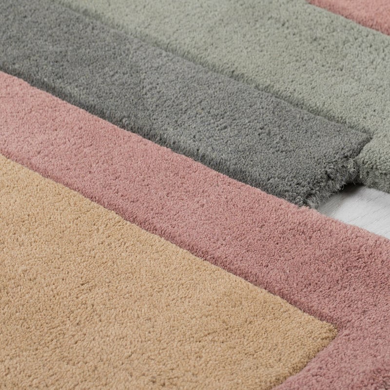 Abstract runner - Stracto Collage Pink/Beige