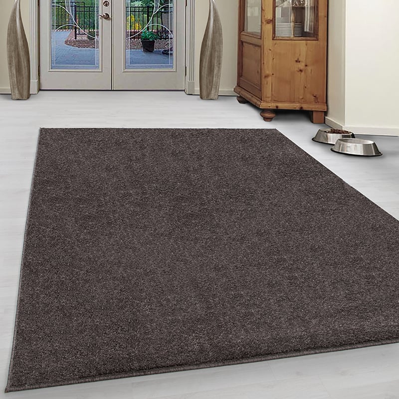Low-pile floor rug - Asa Mokka