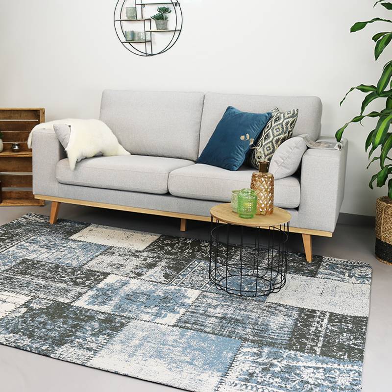 Patchwork Rug - Dreams Gray/Blue