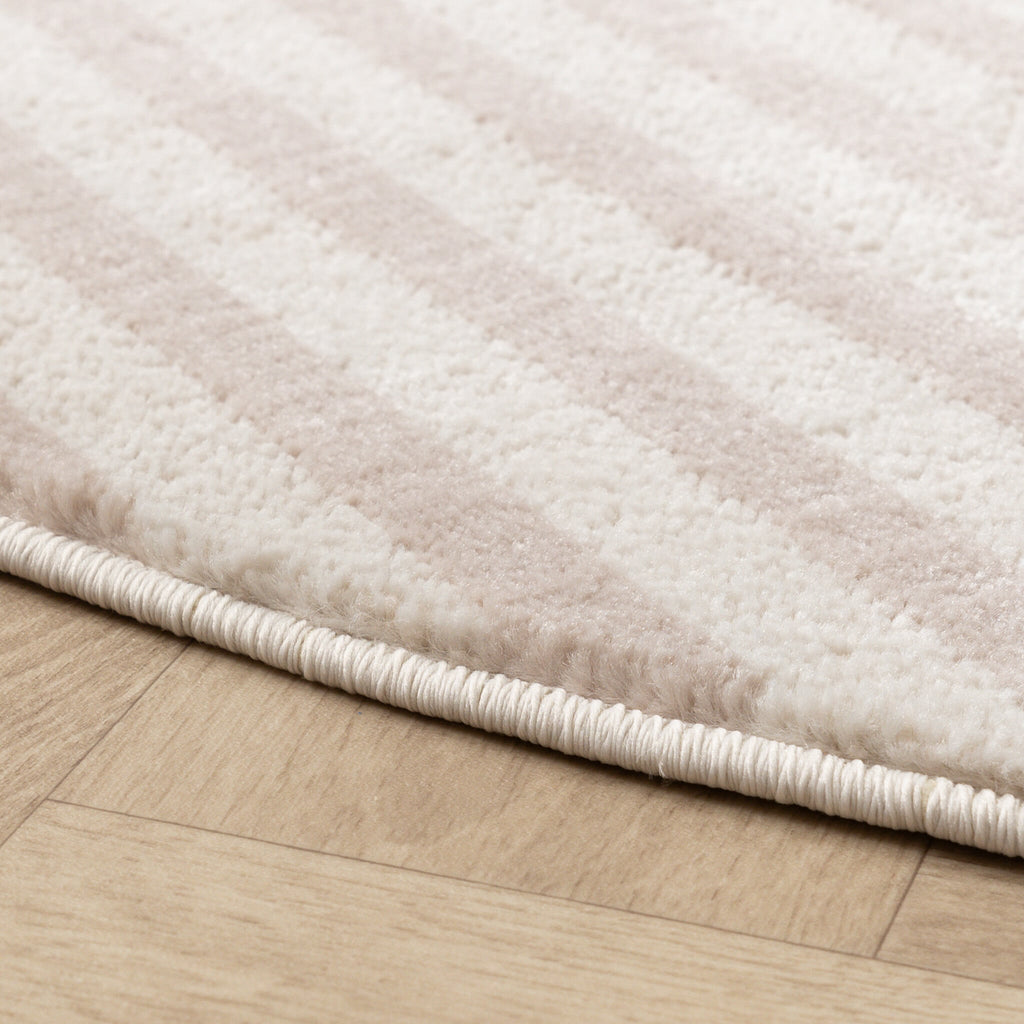 Round Japandi Rug - Aurora Circles Beige