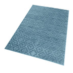 Viscose Floor rug - Shine Iris Blue