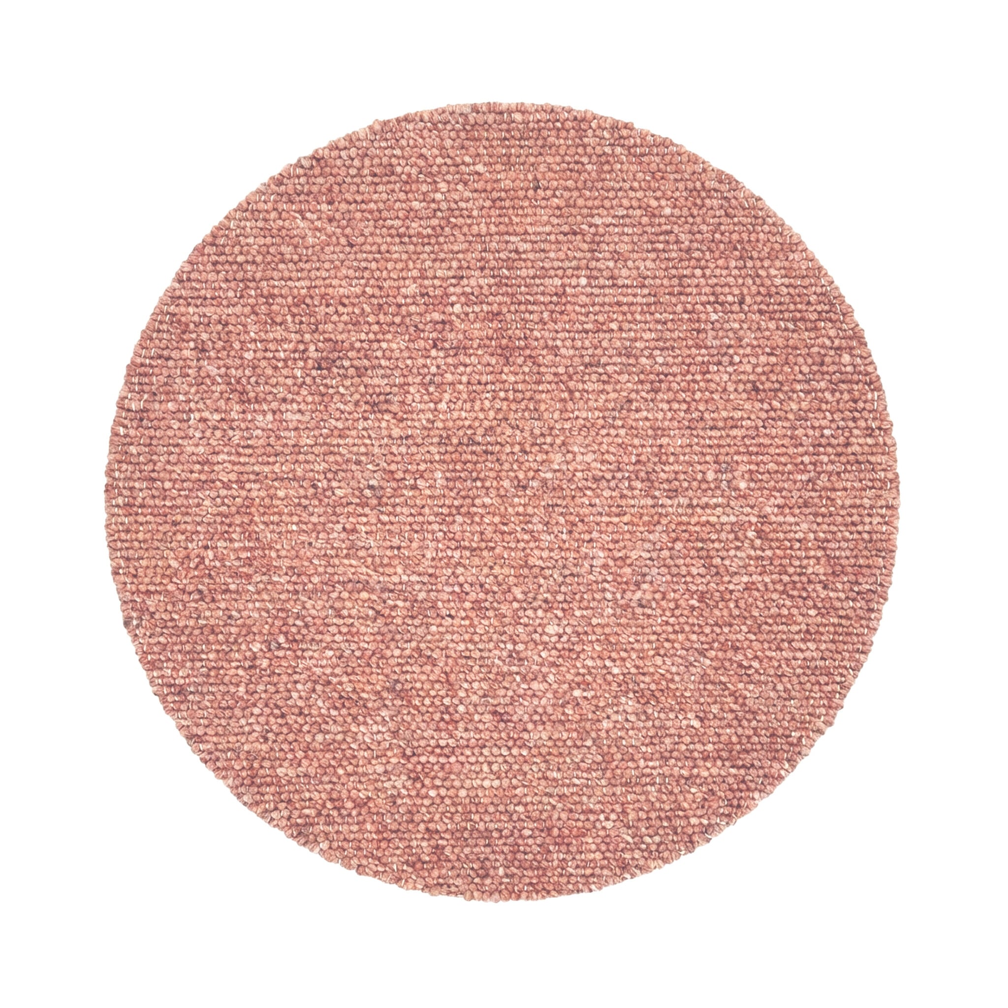 Round Wool Rug – Feline Terracotta