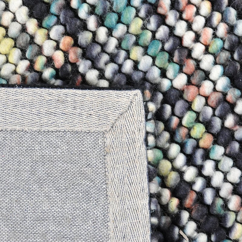 Wool bobble floor rug - Madeleine Multi
