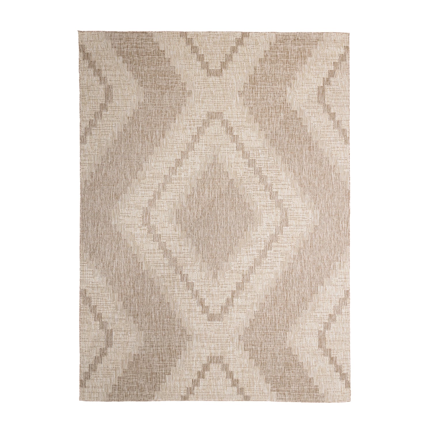 Jute Outdoor Rug - Atlas Diamond Brown/Cream