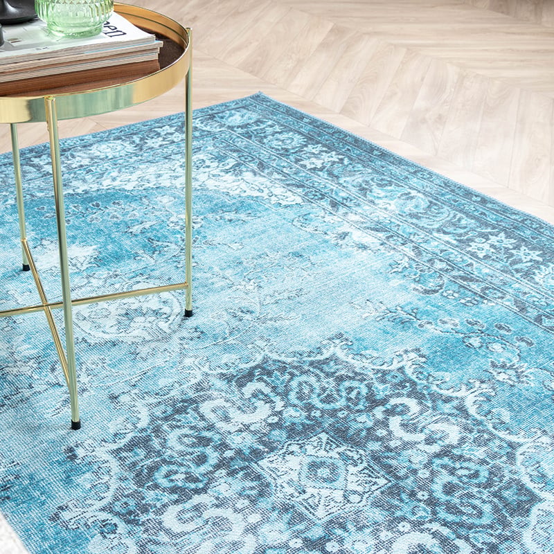 Vintage Rug - Estate Medallion Light Blue