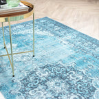Vintage Rug - Estate Medallion Light Blue