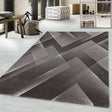 Modern floor rug - Streaky Lines Brown