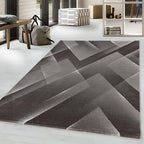 Modern floor rug - Streaky Lines Brown