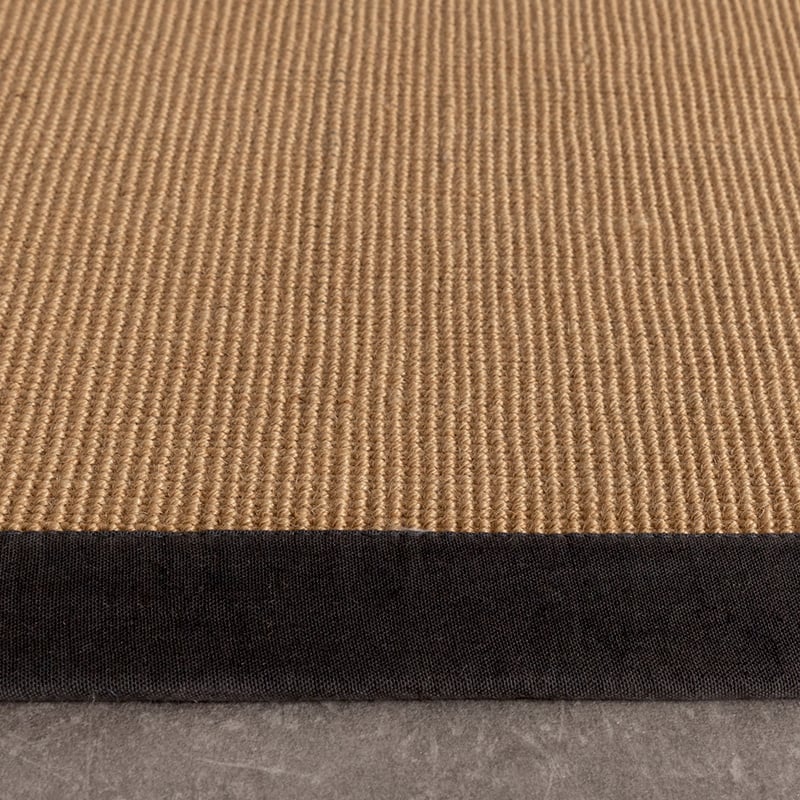 Sisal Rug - Tulum Border Black