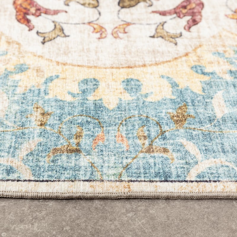 Vintage Outdoor Rug - Santo Mandala Light Blue