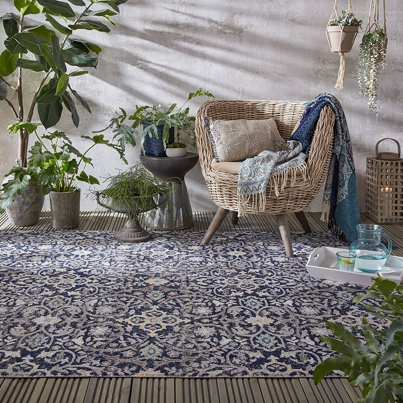 Vintage Outdoor Rug - Mino Daphne Multicolor