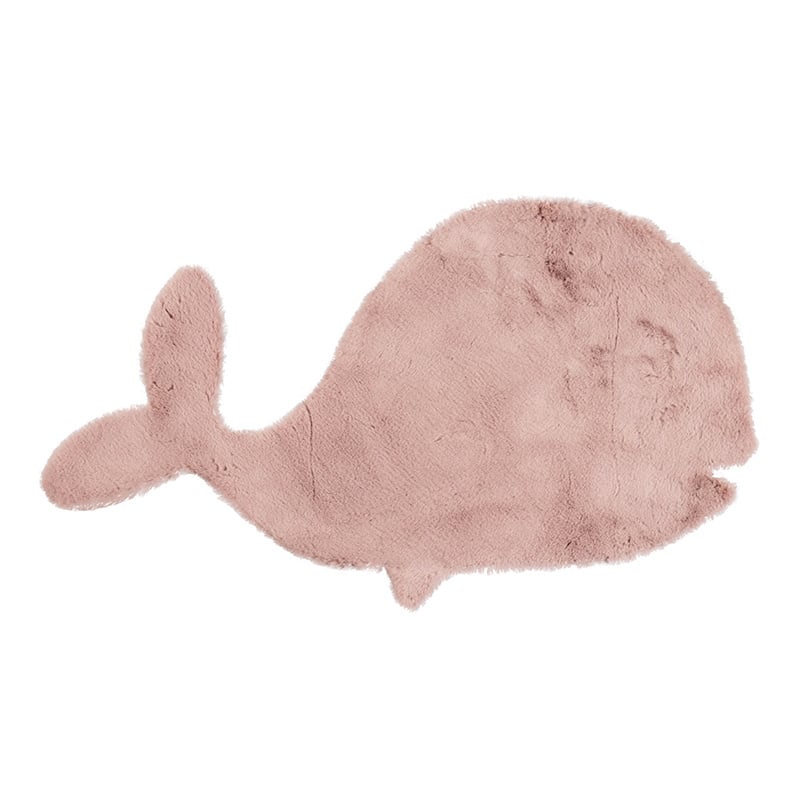 Kids Rug - Huggy Whale Pink