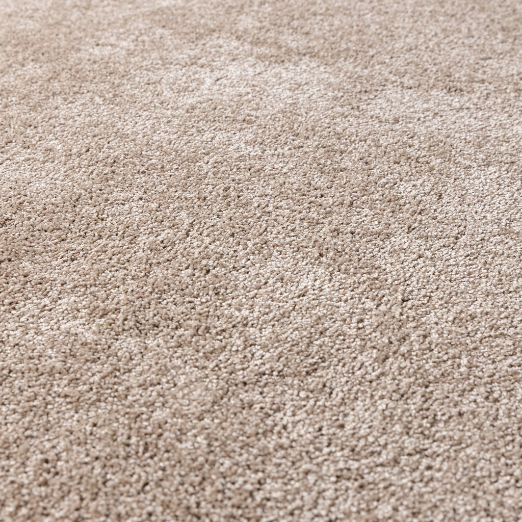 Round Washable Rug – Clean Beige