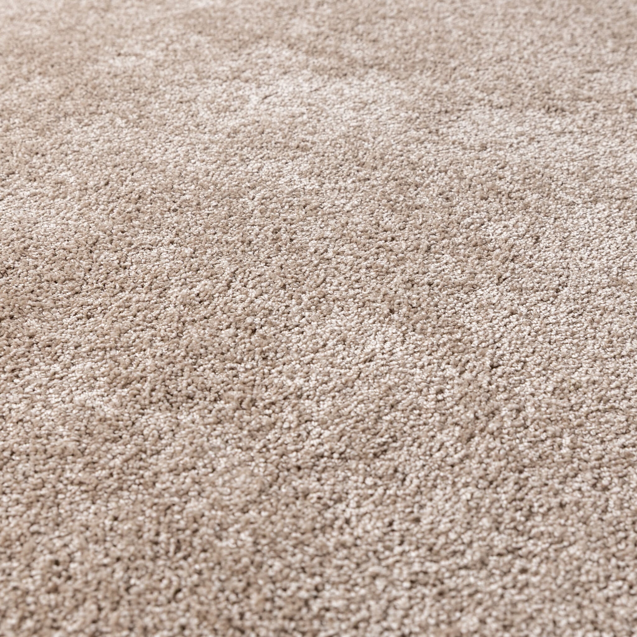 Round Washable Rug – Clean Beige