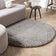 Round shaggy rug - Yves Light Grey