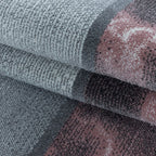 Modern floor rug - Optimism Box Pink/Gray