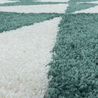 High pile floor rug - Tuggy Blue