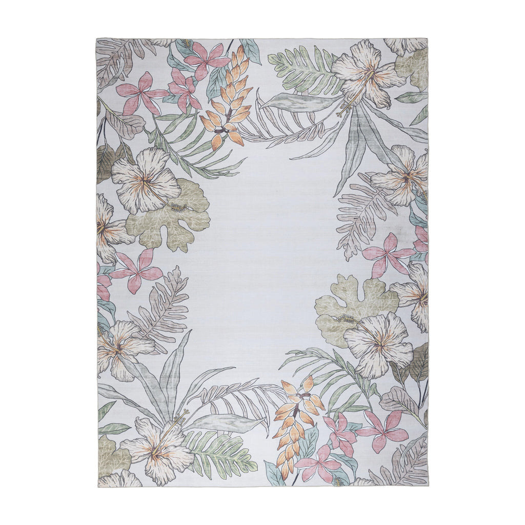 Outdoor rug flowers - Poppy Cream