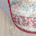 Round Vintage Rug - Azara Red