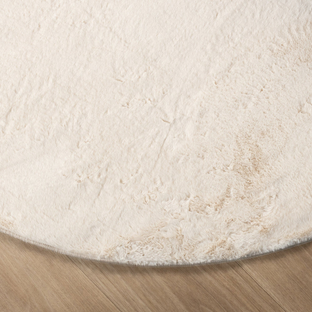 Oval Low-Pile Rug – Cozy Cream