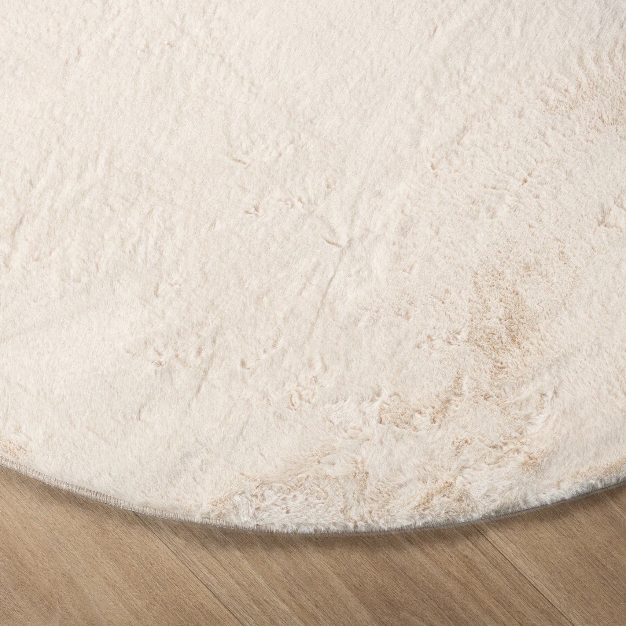 Oval Low-Pile Rug – Cozy Cream