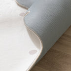 Kids Room Rug - Cloudy Dots White