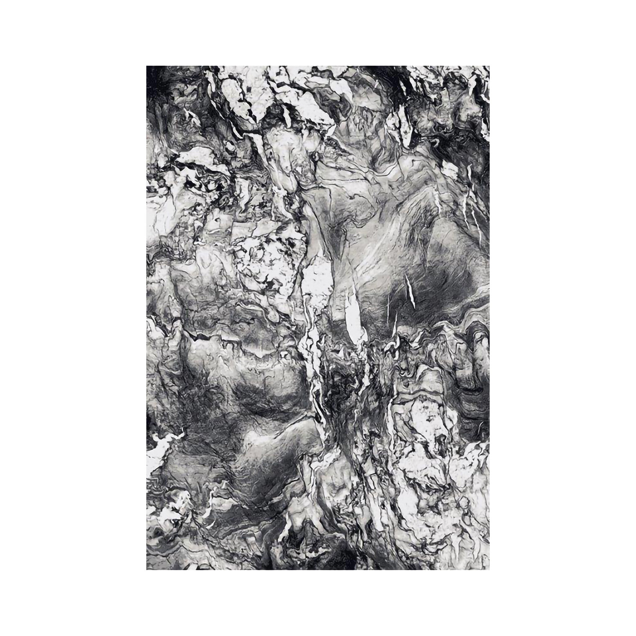 Soft Floor Rug - Olisa Black/White