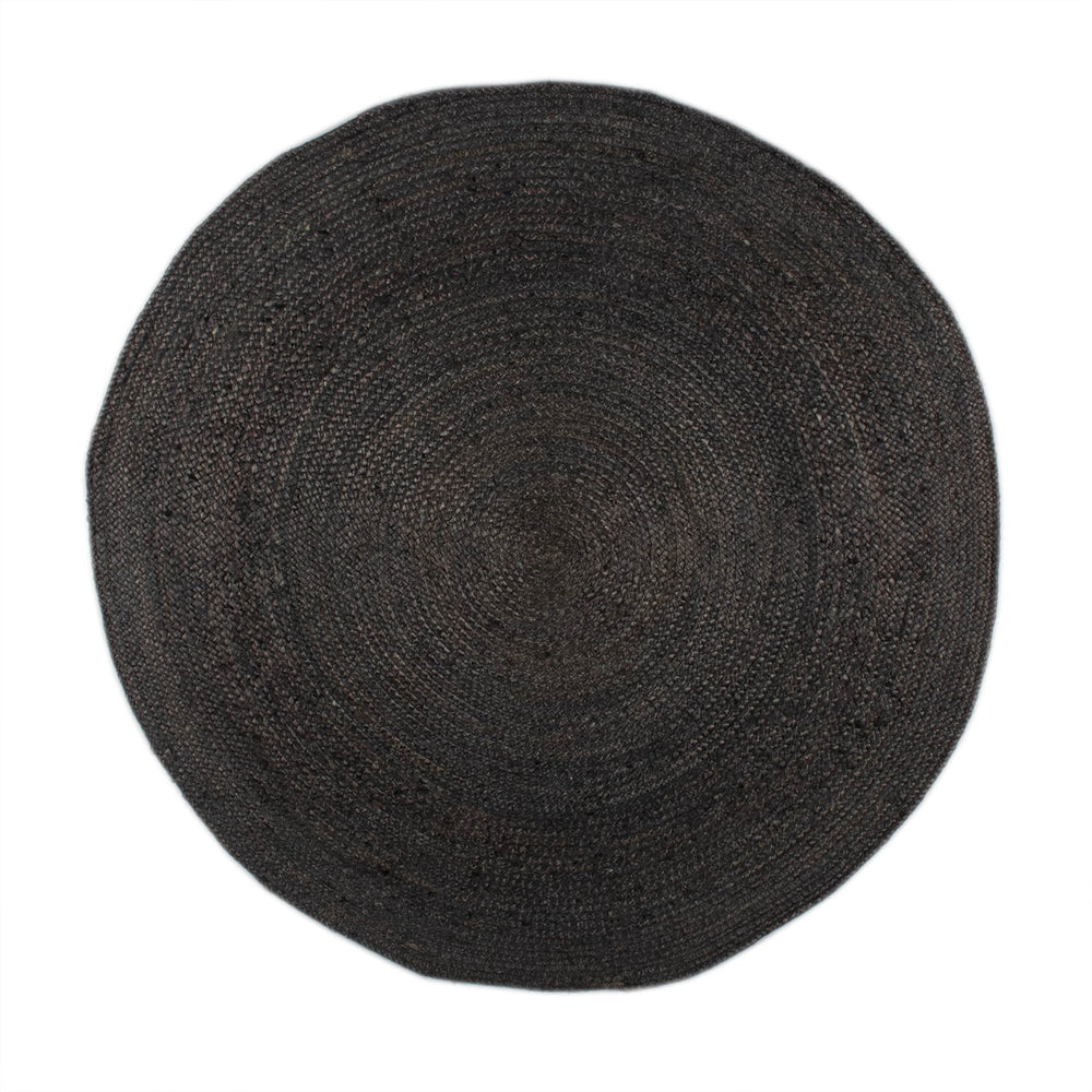Jute Rug - Fair Round Black