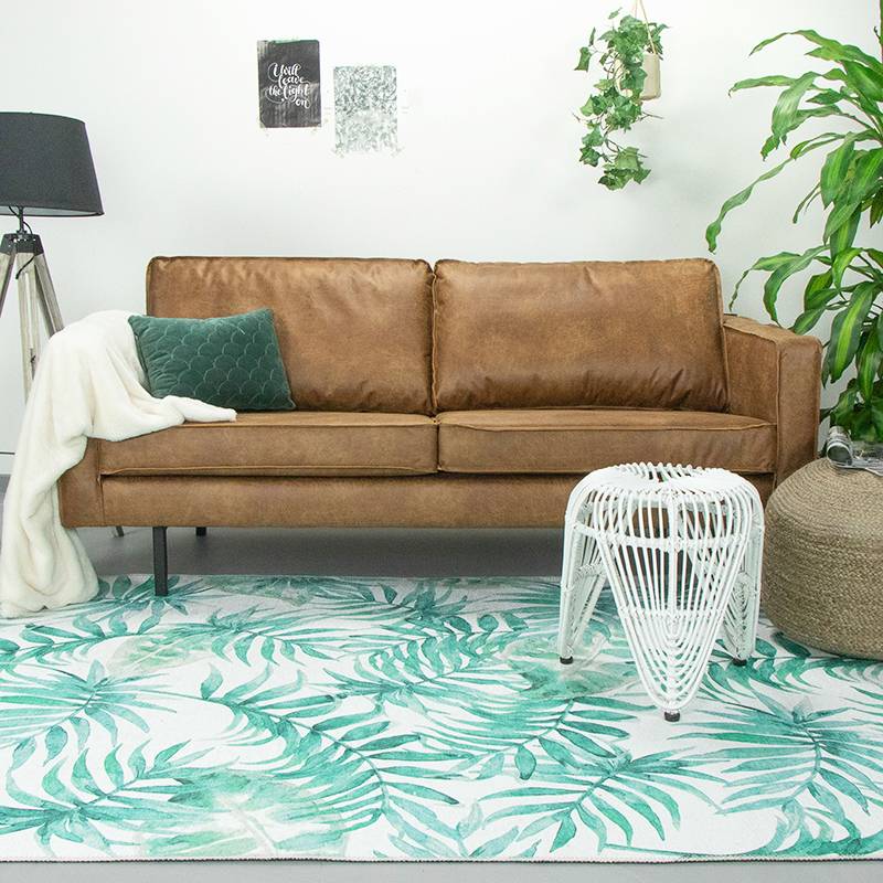 Botanical Rug - Palmier Leaves Green