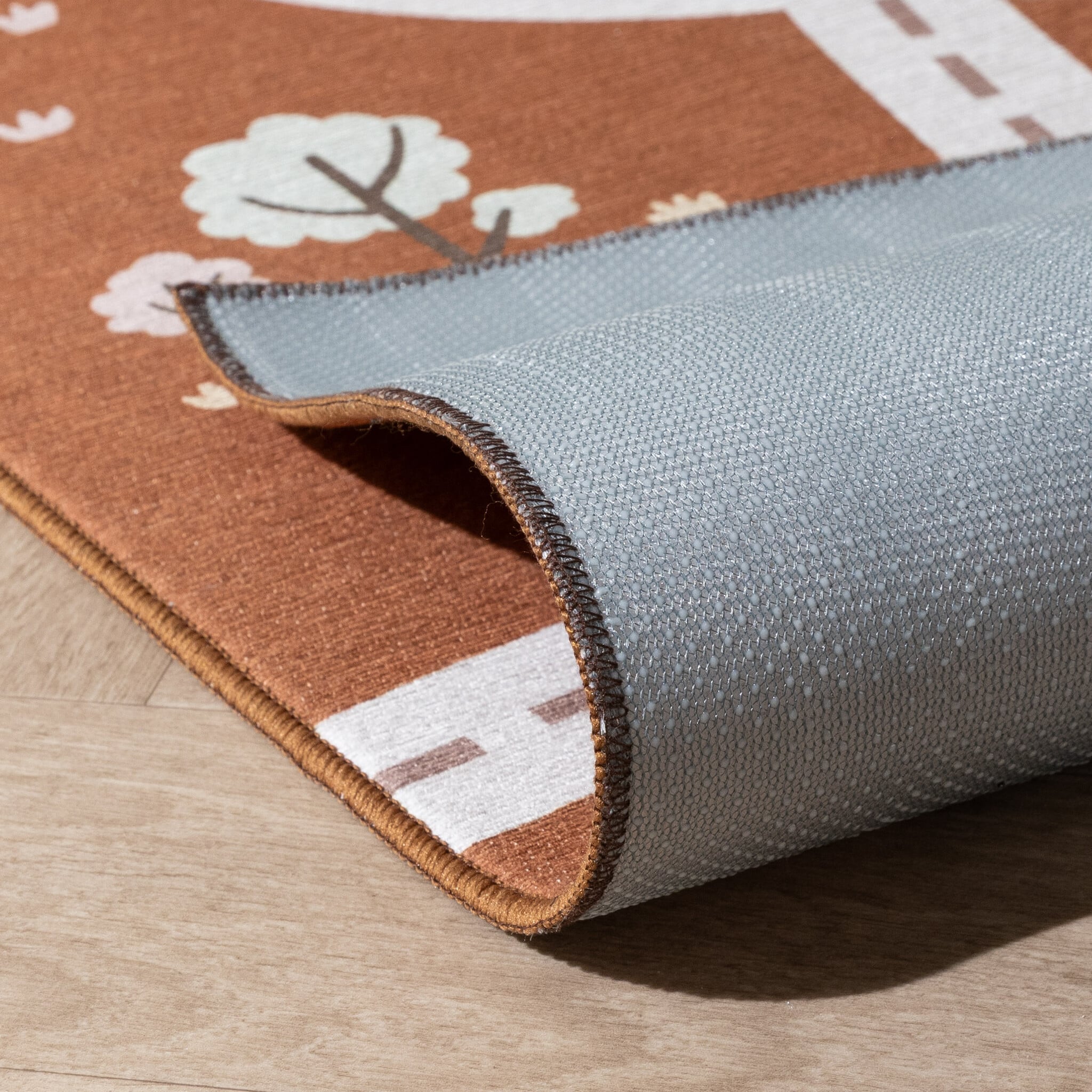 Car Play Rug - Rocky Ride Terracotta
