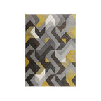 Modern Floor Rug - Hando Arora Grey/Ochre Yellow