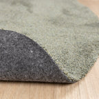 Round Washable Rug - Clean Green