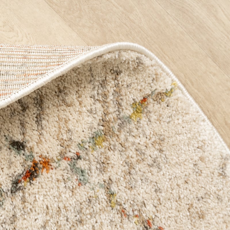 Round High Pile Rug - Blend Lines Terra