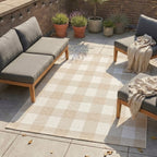 Indoor Outdoor Rug - Ranch Checkerboard Beige