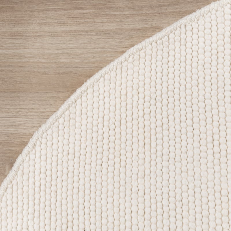 Wool Irregular Rug - Feline White