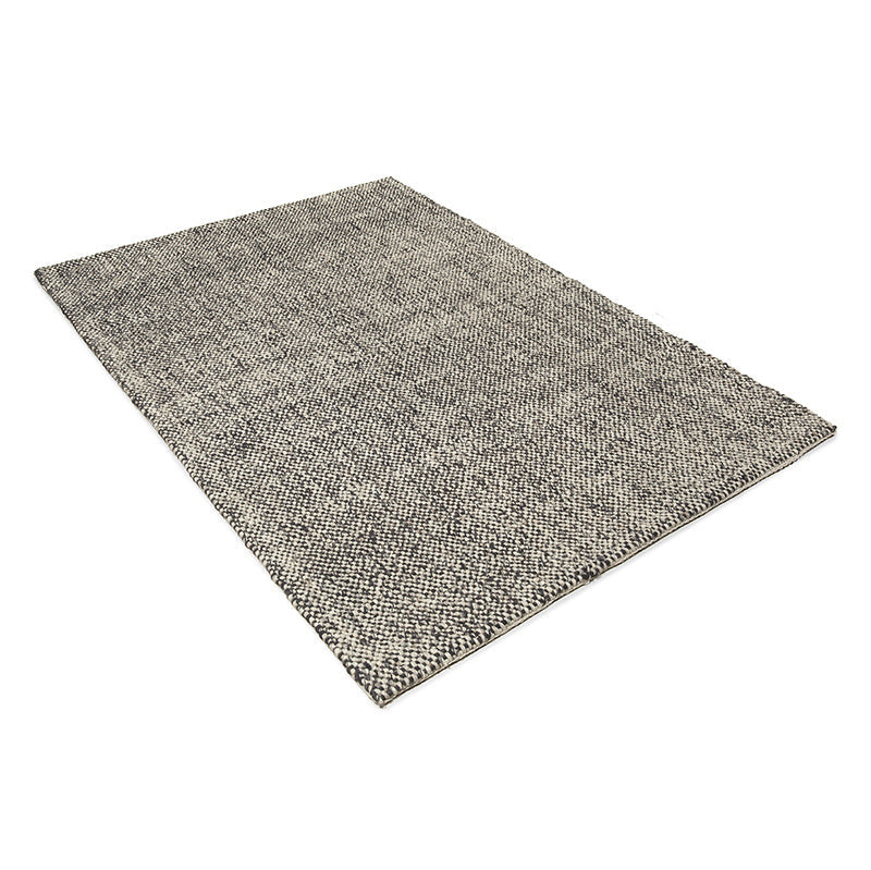 Wool Floor Rug - Lorraine Dark Brown/Cream