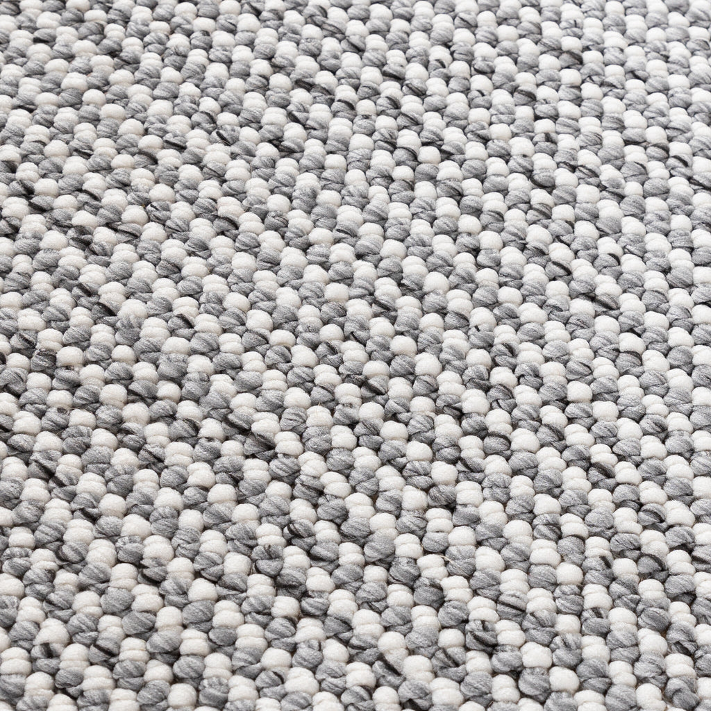 Sustainable Low-Pile Rug - Lykke Light Grey