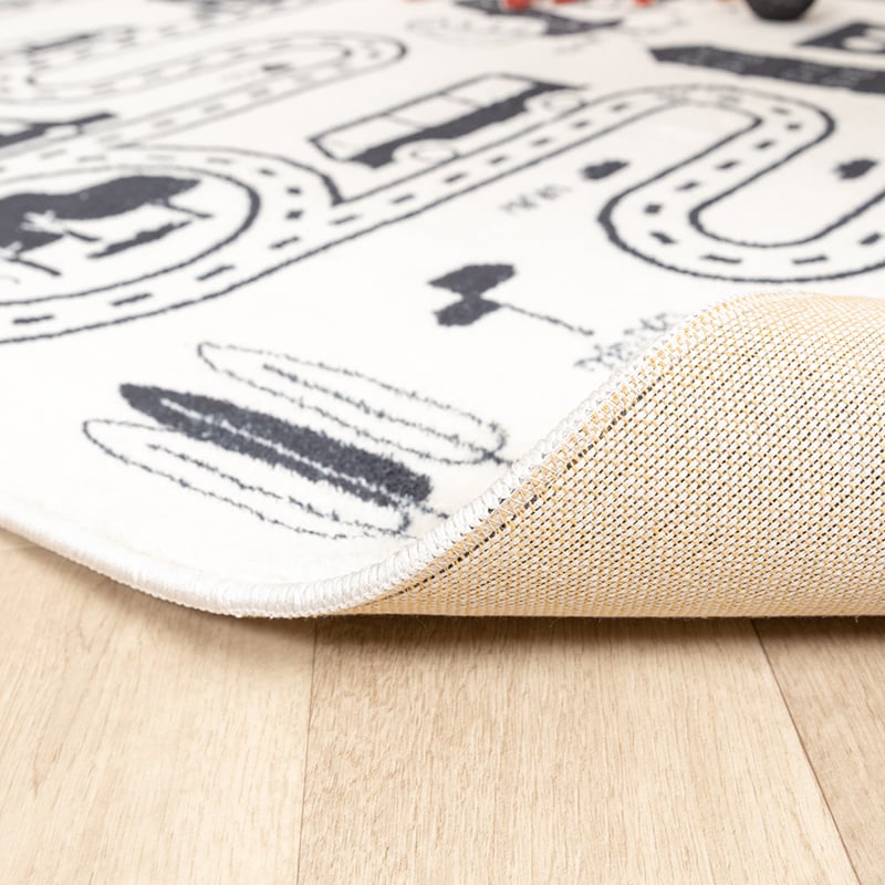 Kids Car Rug - Dex Lane Black