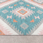 Bohemian Outdoor Rug - Vedra Aztec Blue