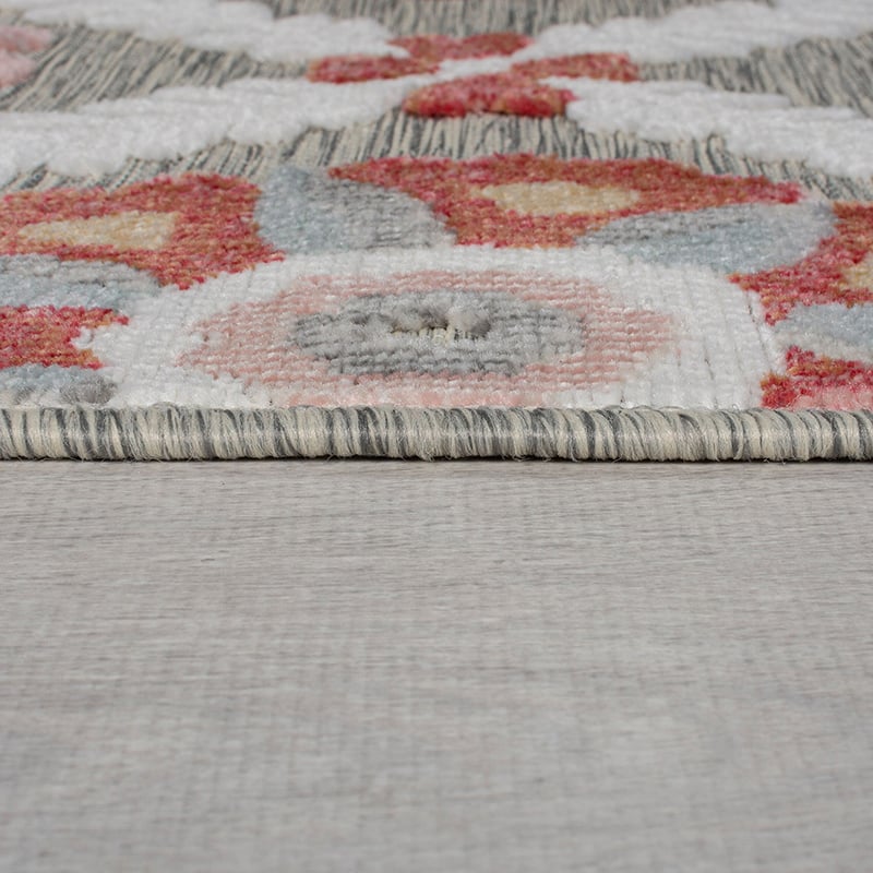In- & Outdoor rug - Plazo Flora Grey