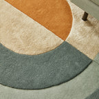 Organic floor rug - Fano Girare Green