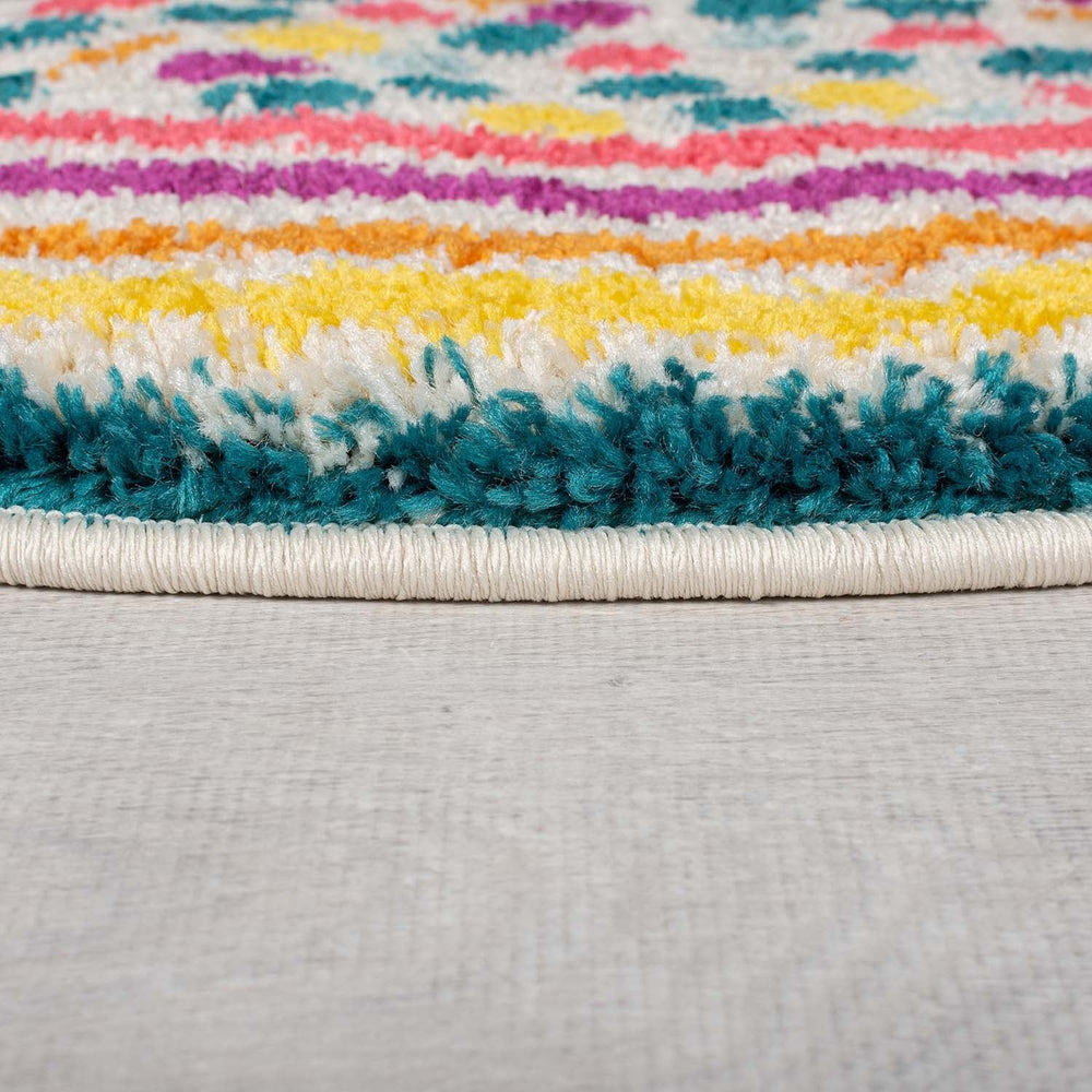 Round colorful children's floor rug - Radiso Spot Multicolor