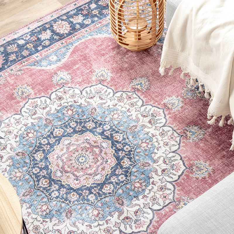 Vintage Rug - Lily Medallion Red/Pink