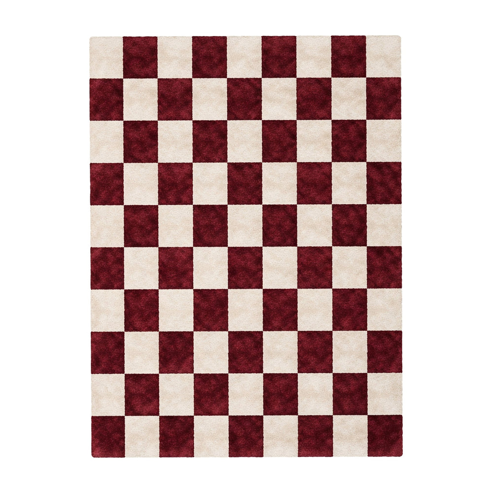 Checkerboard rug - Blox Red