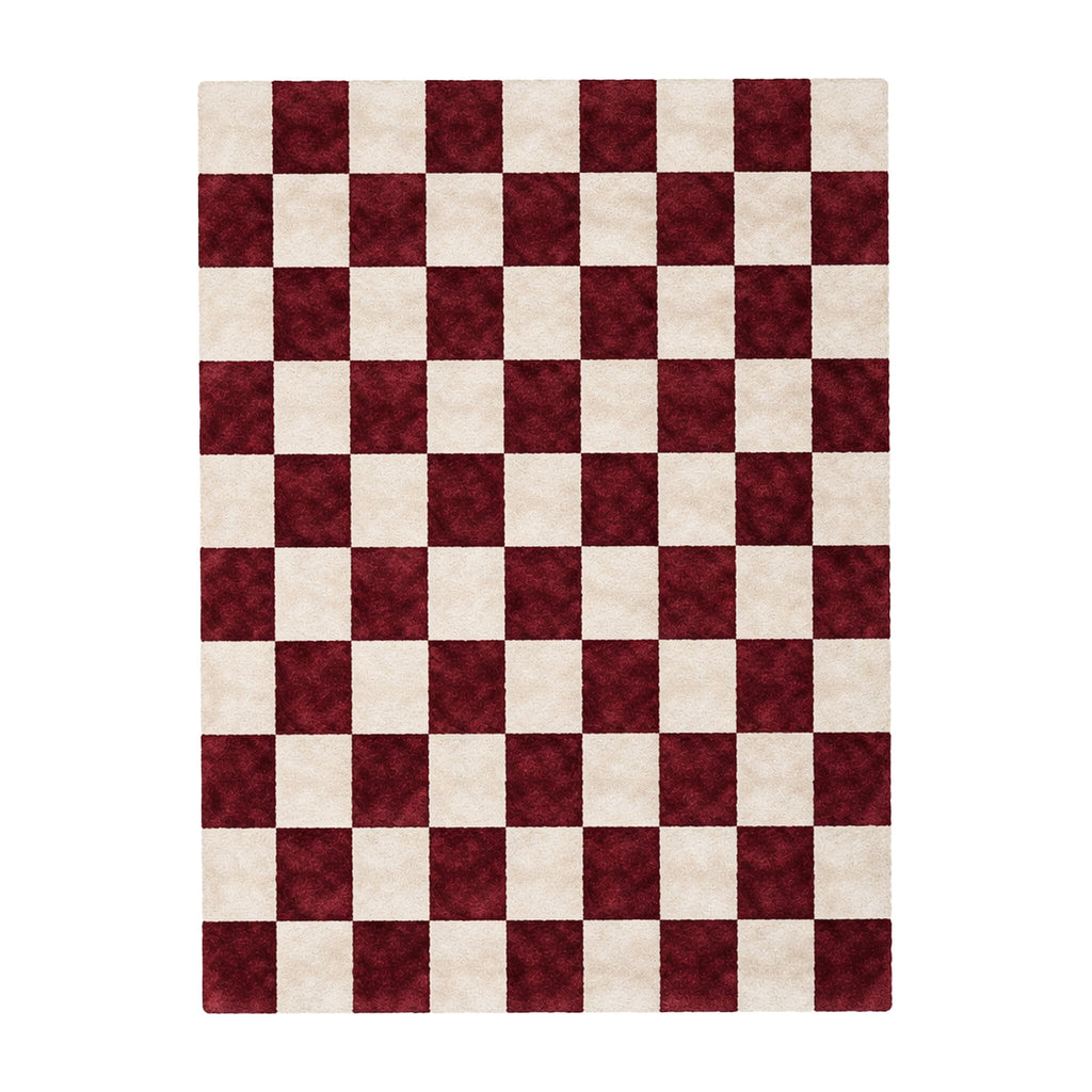 Checkerboard rug - Blox Red