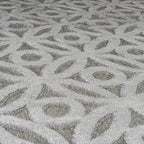 Graphic Floor Rug - Patno Clarissa Silver