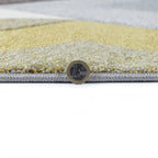 Modern Floor Rug - Hando Arora Grey/Ochre Yellow